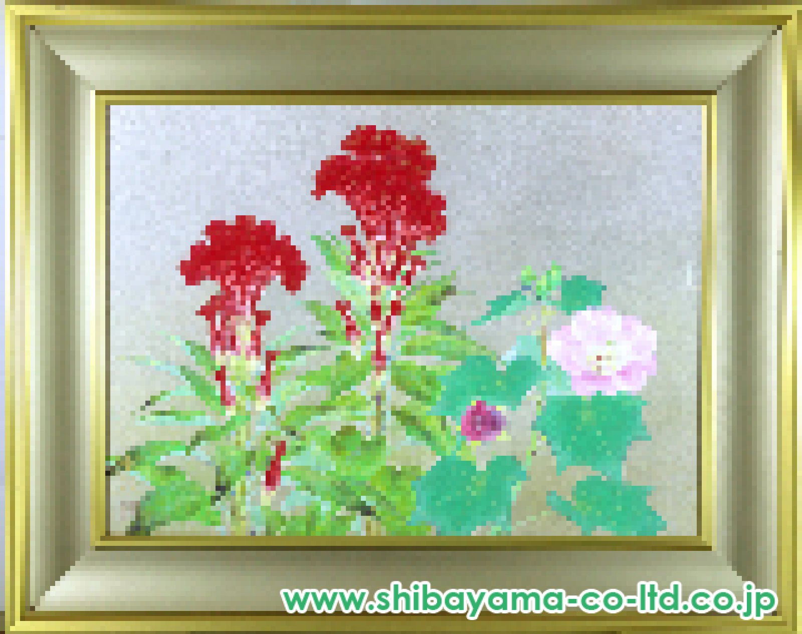 岡崎忠雄「爽日」日本画 20号 :: 絵画買取・販売 - シバヤマ