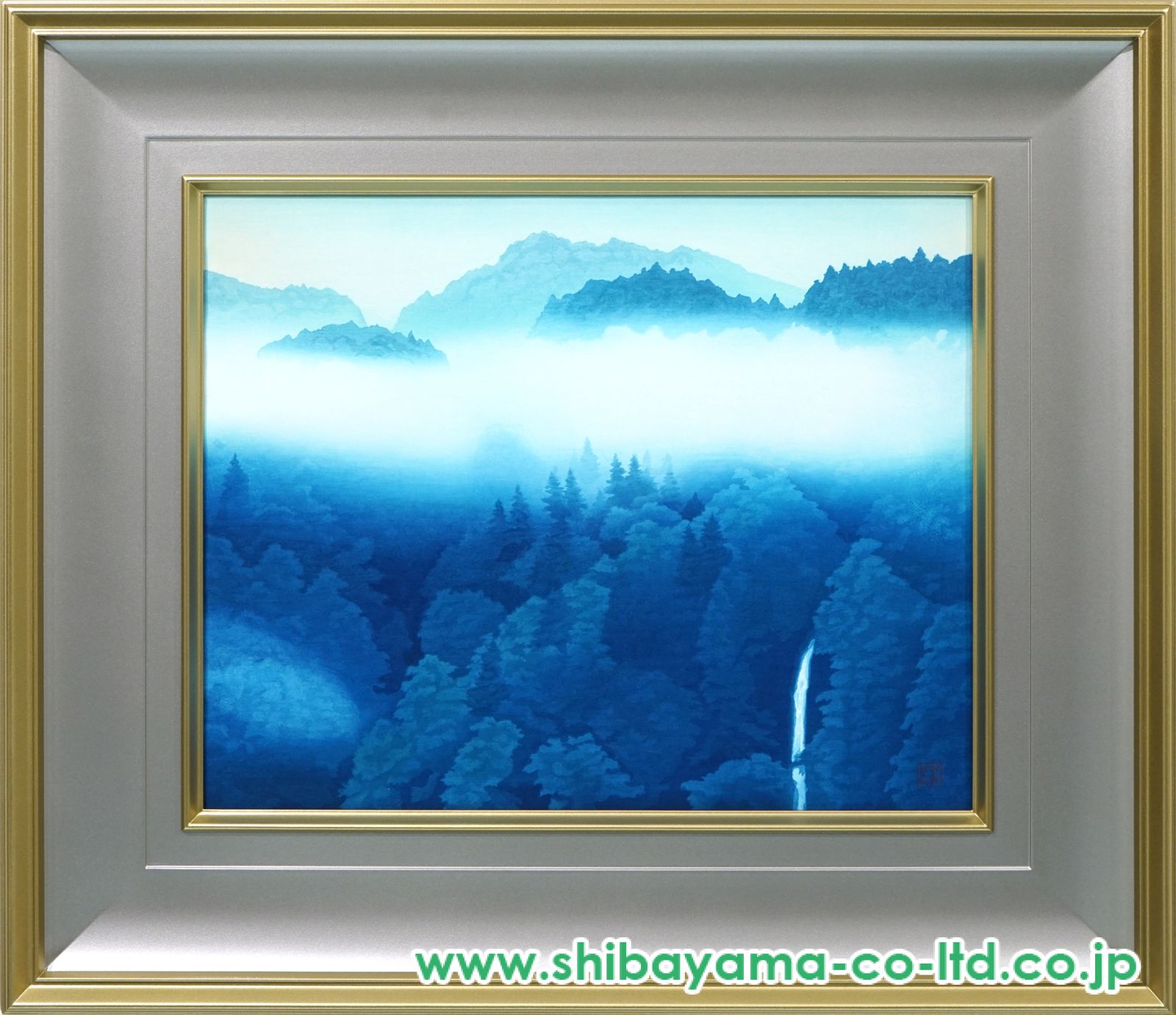 東山魁夷「青い谷」木版画 :: 絵画買取・販売 - シバヤマ