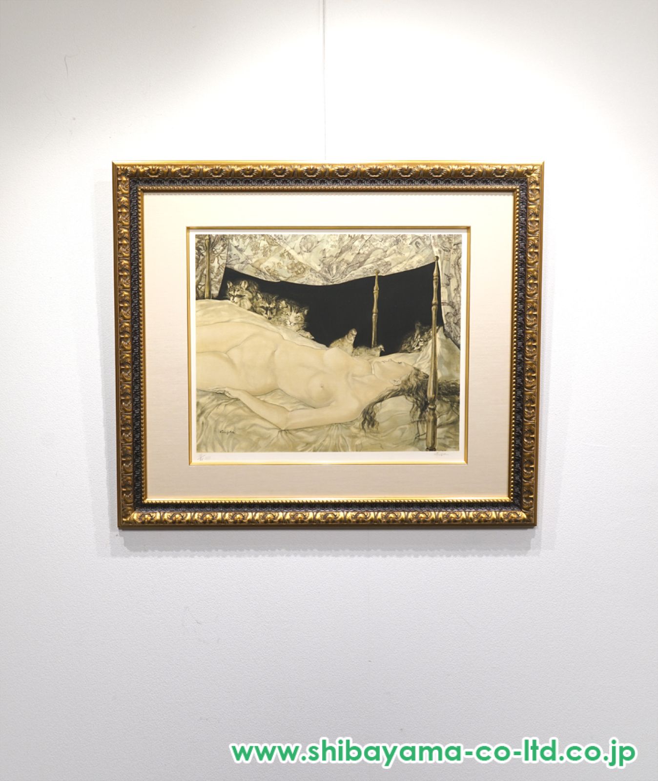 絵画 13 絵画 リトグラフ セット 夢田 誠 他 直筆サイン入 インテリア 藤田嗣治「夢 (GUY SPITZER 版)」リトグラフ :: 絵画買取・販売
