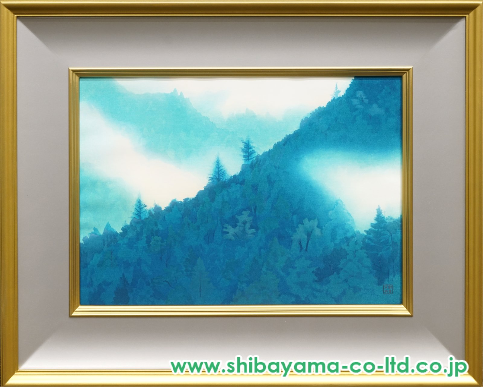 東山魁夷「朝雲」木版画 :: 絵画買取・販売 - シバヤマ
