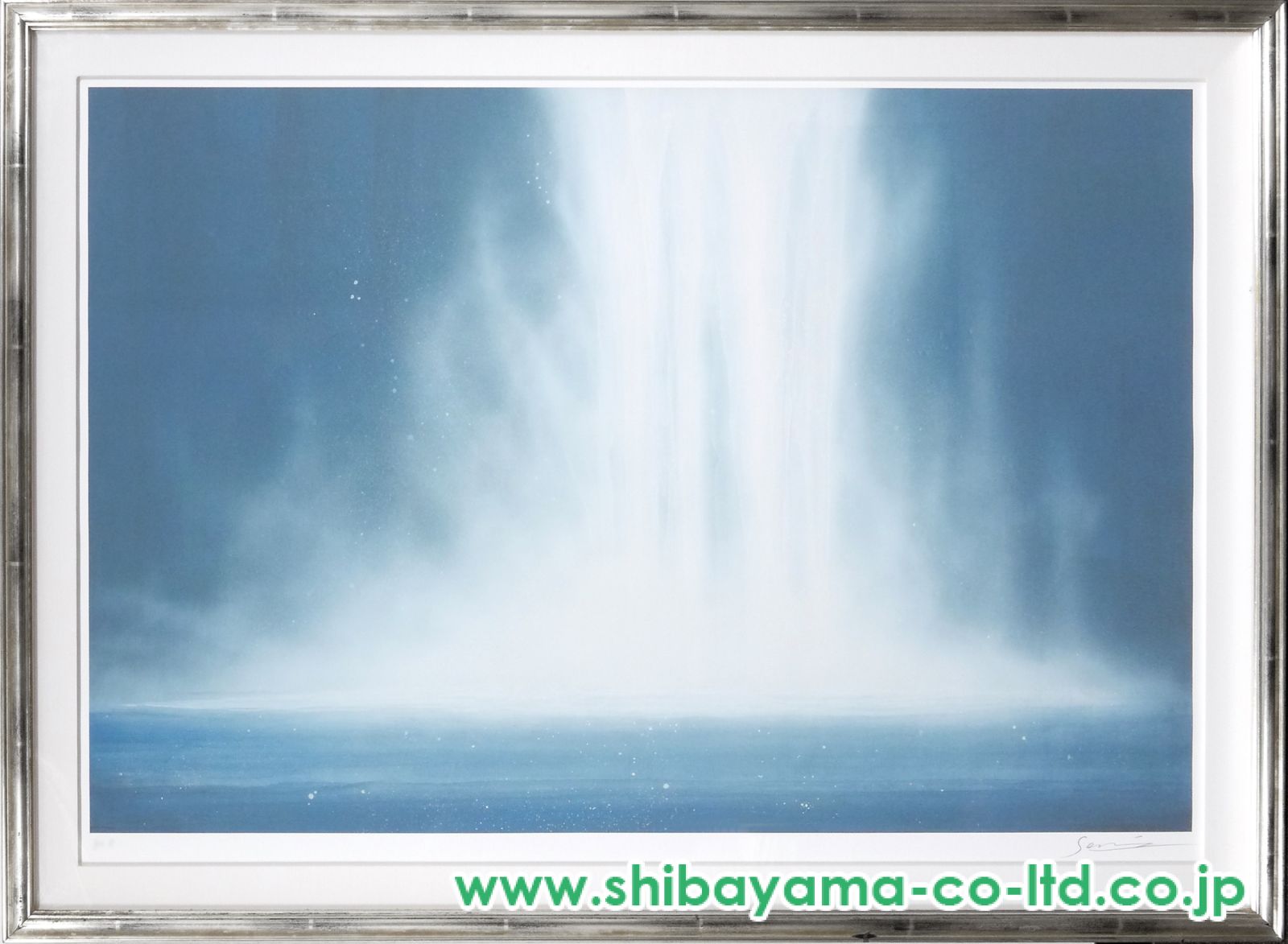 千住博 【WATER FALL JAPAN TOUR 1996】 ポスター 千住博「ウォーターフォール HS I」HSエディション :: 絵画買取