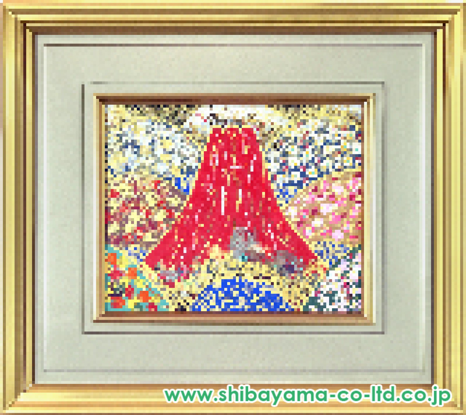 平松礼二「春秋富士図」日本画 3号 :: 絵画買取・販売 - シバヤマ