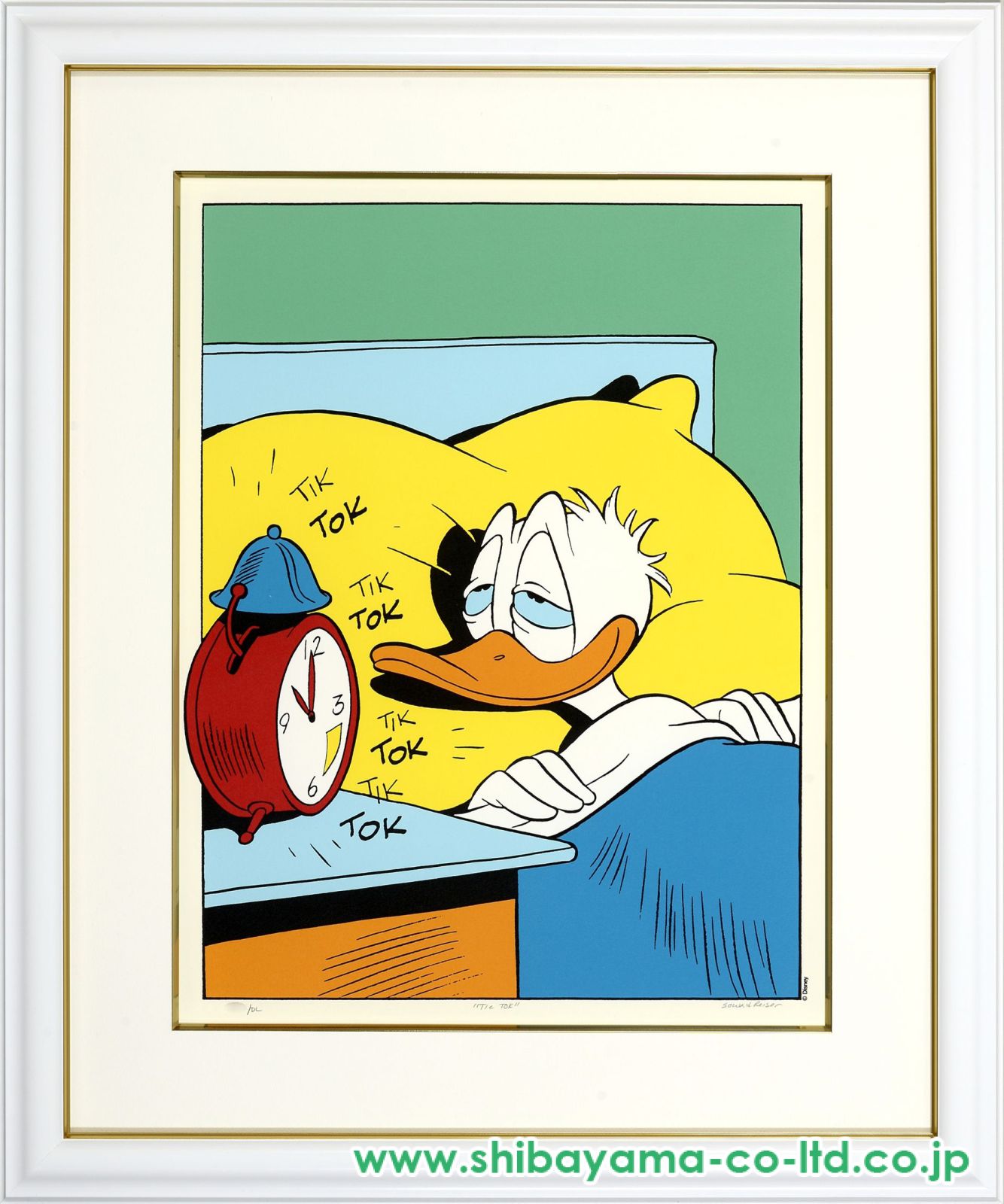 ウォルト・ディズニー「チクタク」シルクスクリーン :: 絵画買取