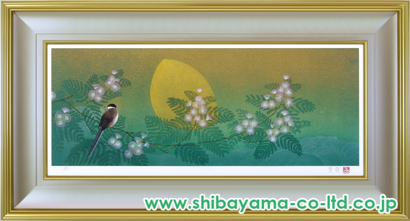 石踊達哉【夢想花】 日本画 10号 9434_24aef31a2941107a6c6f37795