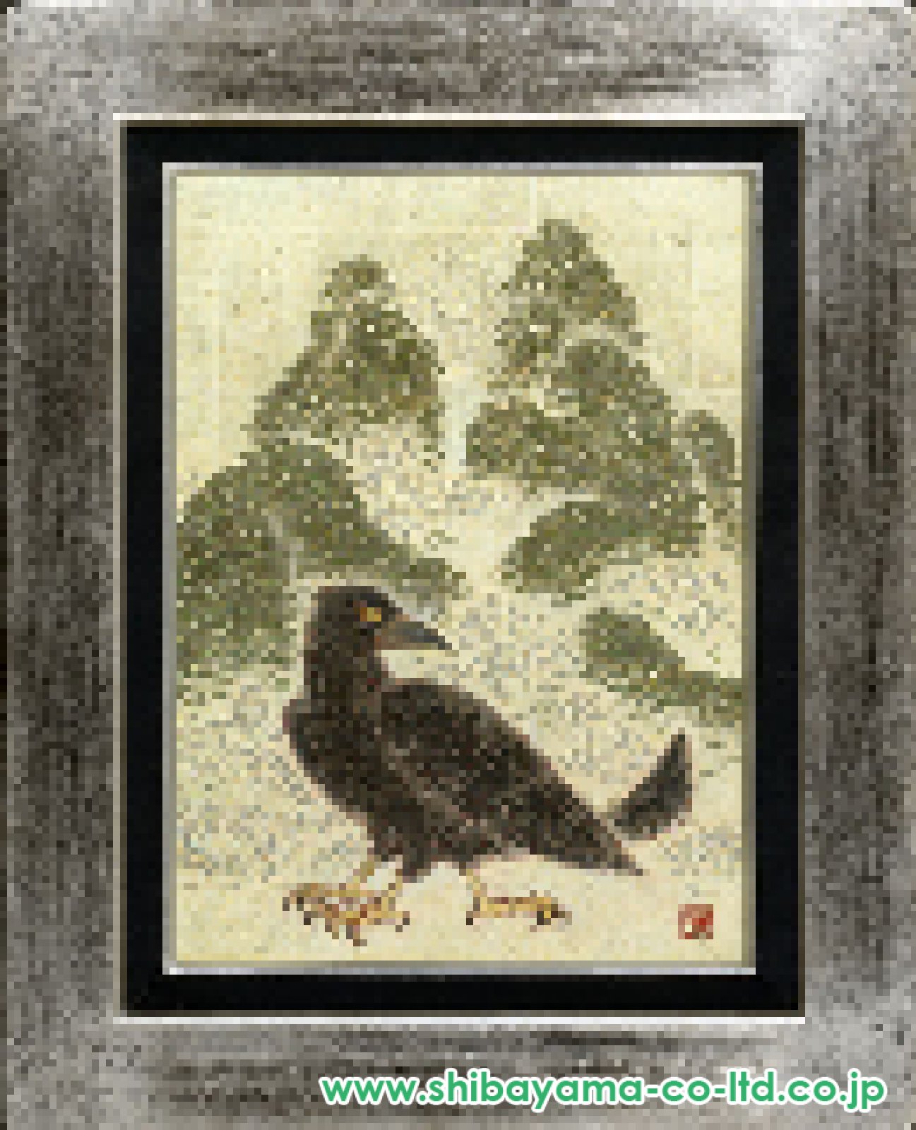 【現代アート/一点物】月と八咫烏【F6号】 戸屋勝利「八咫烏」日本画 F4号 :: 絵画買取・販売 - シバヤマ