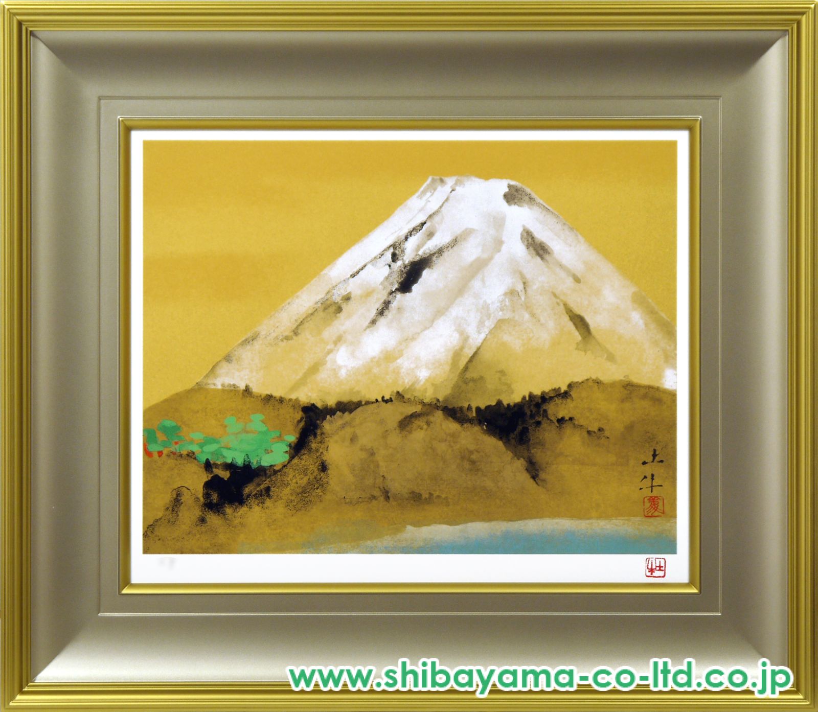 奥村土牛「富士」リトグラフ :: 絵画買取・販売 - シバヤマ