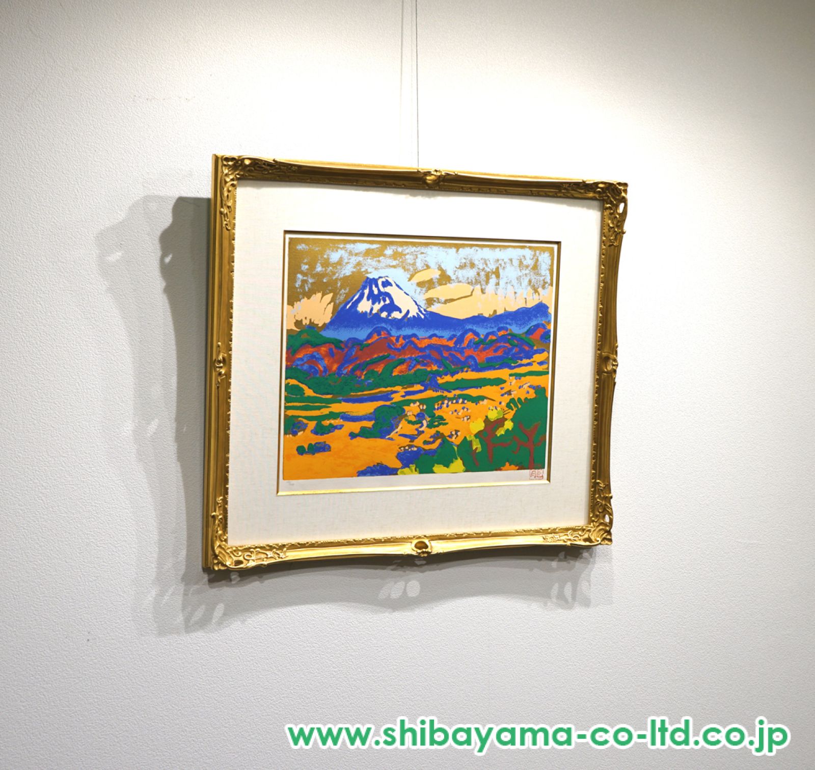 梅原龍三郎「大仁富士」シルクスクリーン :: 絵画買取・販売