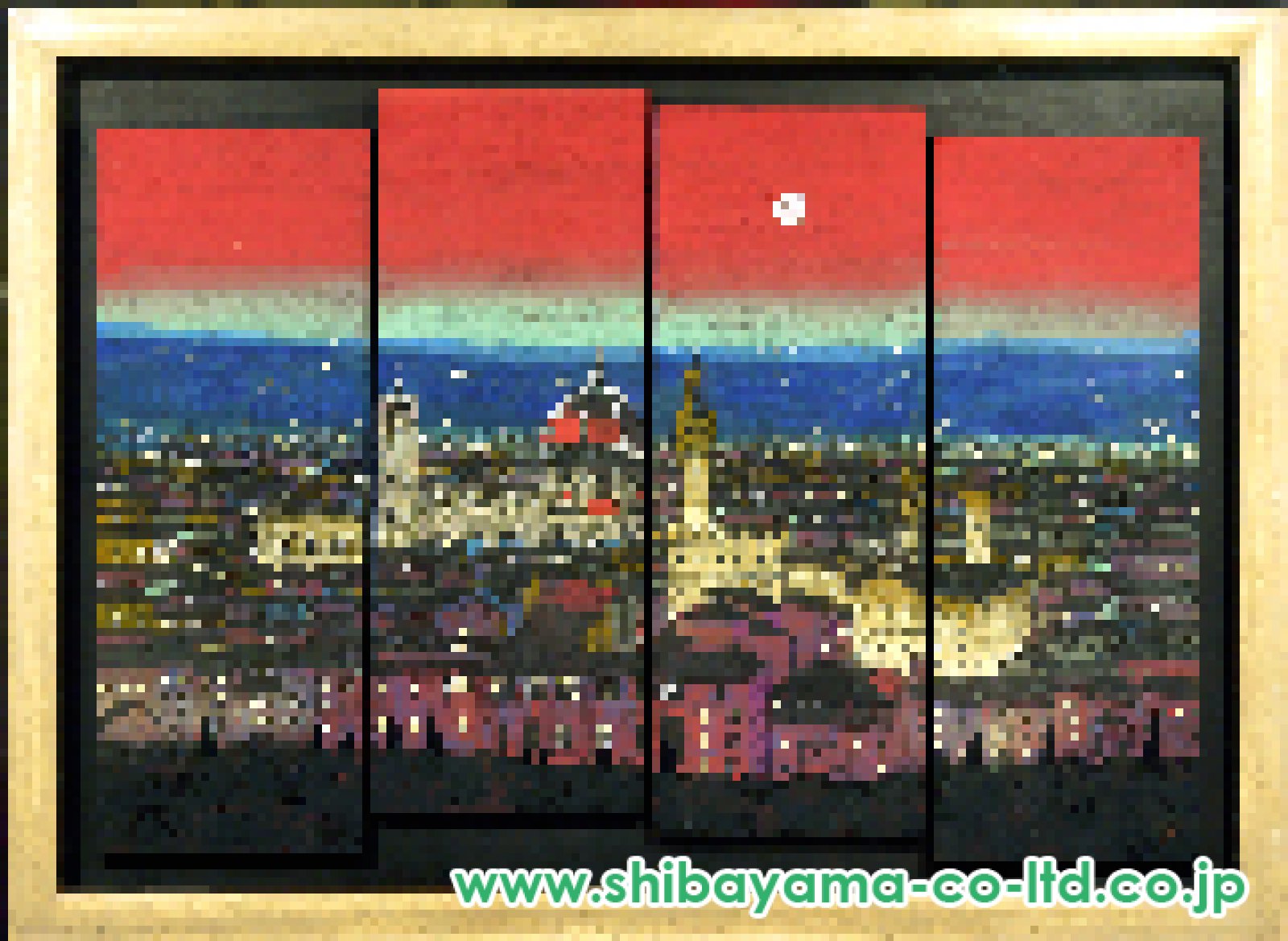 柳沢正人「神が棲む街フィレンツェ」日本画 50号 :: 絵画買取・販売