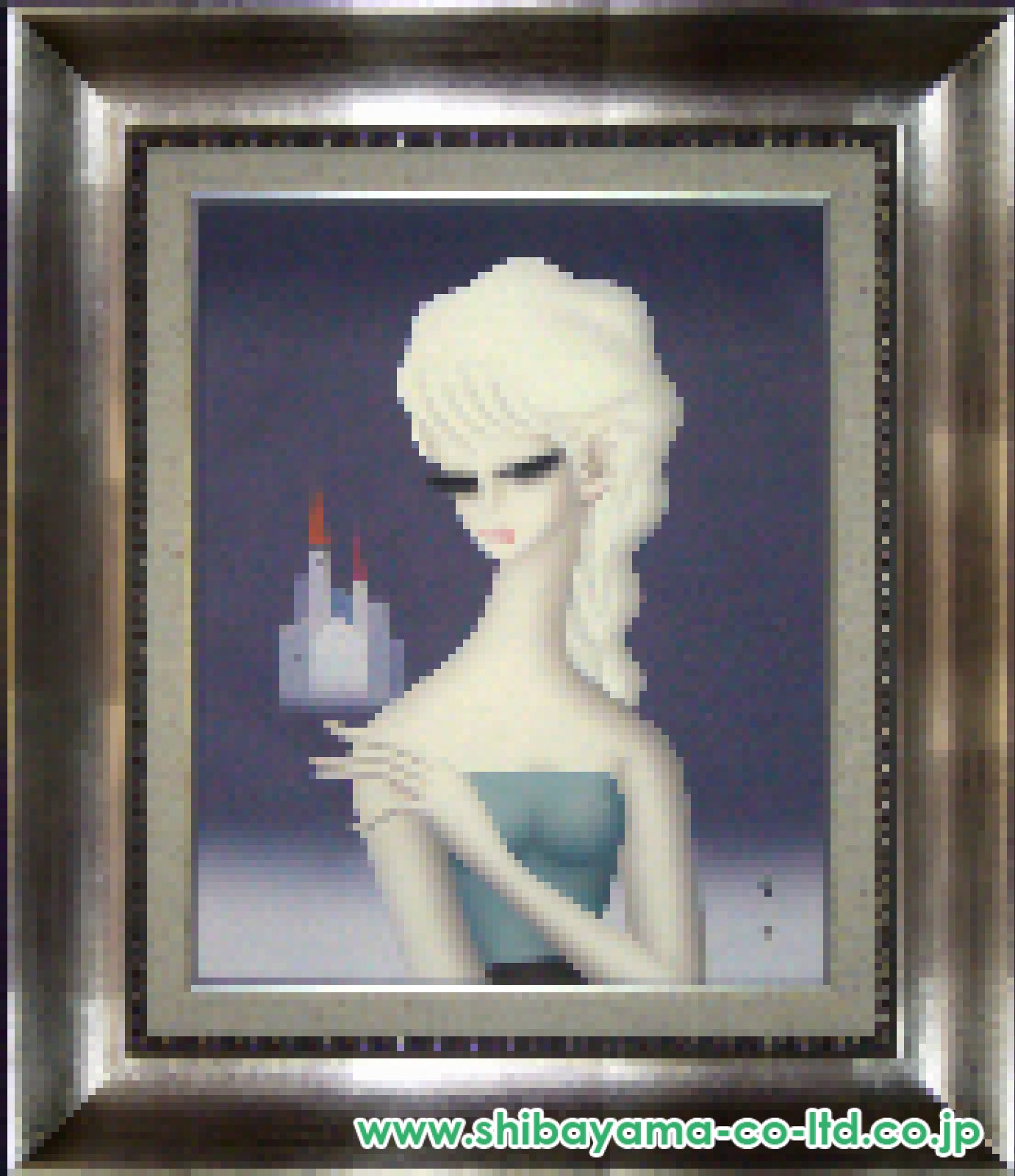 東郷青児「城と少女」油彩 F6号 :: 絵画買取・販売 - シバヤマ