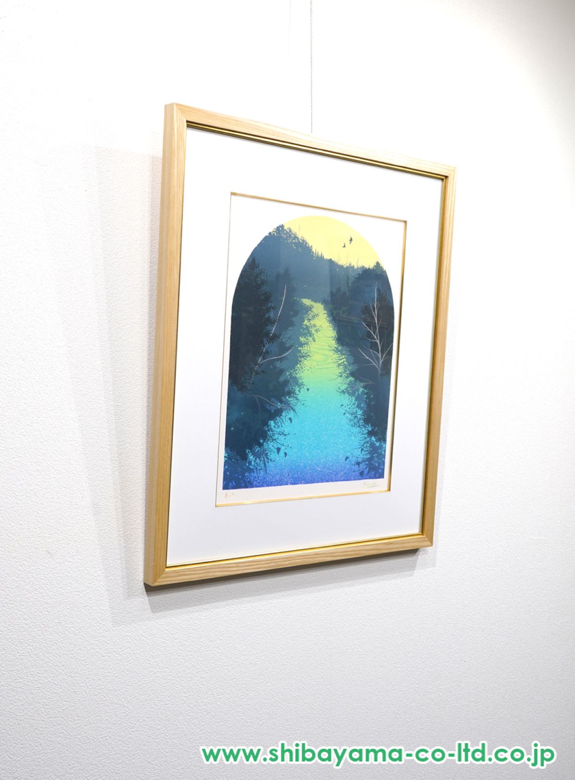 千住博「森の朝」リトグラフ :: 絵画買取・販売 - シバヤマ